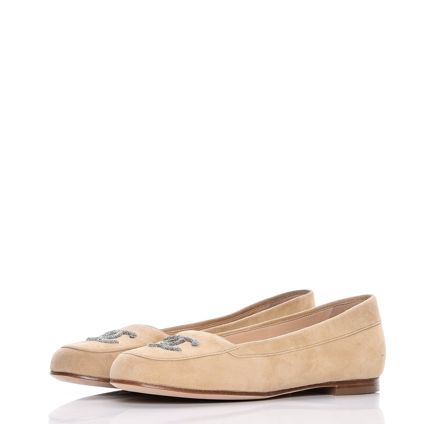 Kid Suede CC Flats 36.5 Beige
