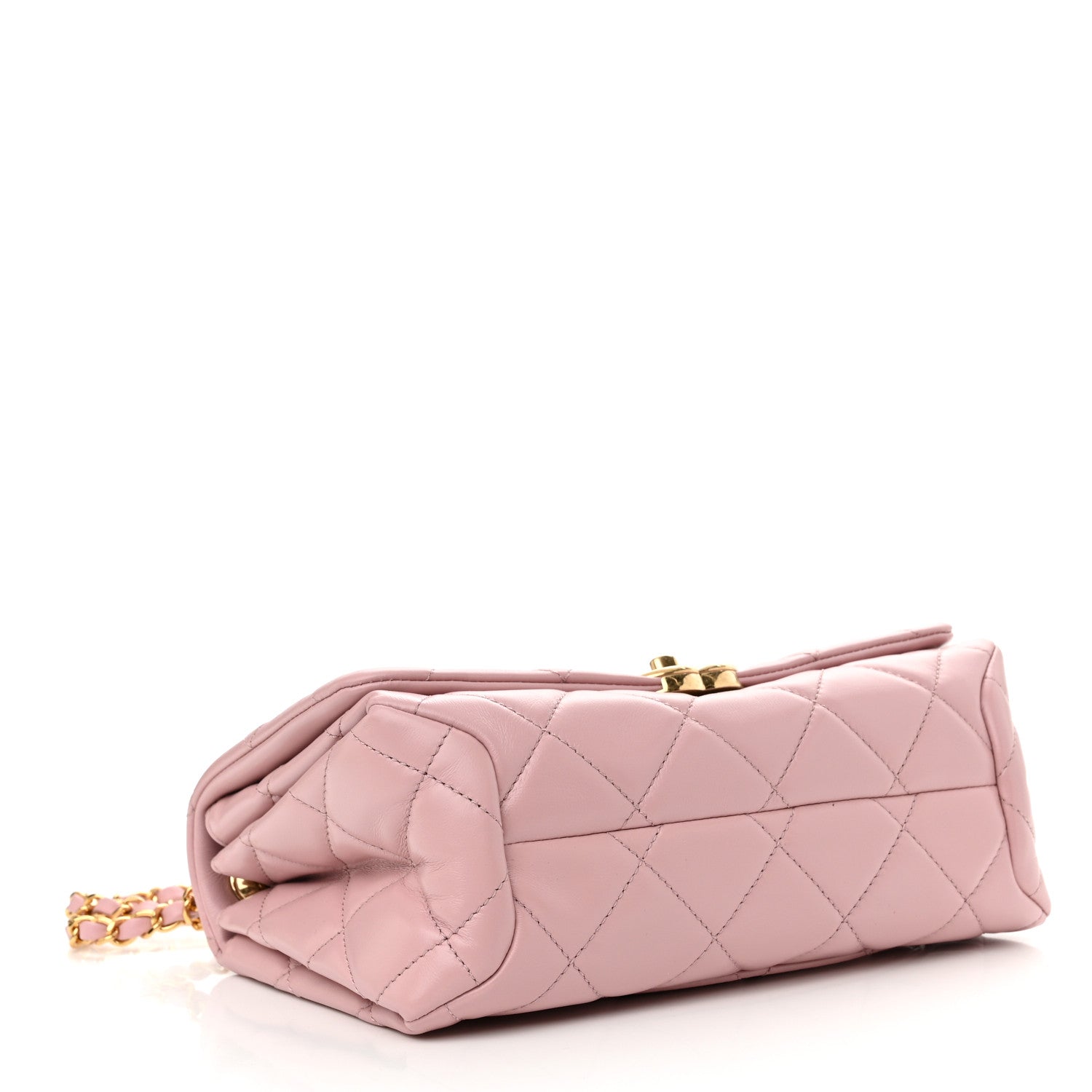 Chanel Lambskin Quilted Medium Color Match Flap Light Pink 4 of 11