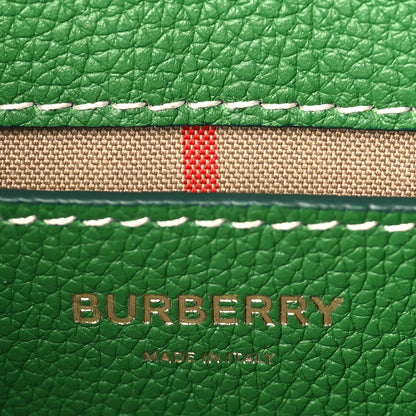 Burberry Grainy Calfskin Vintage Check Note Crossbody Bag Ivy Green 6 of 8