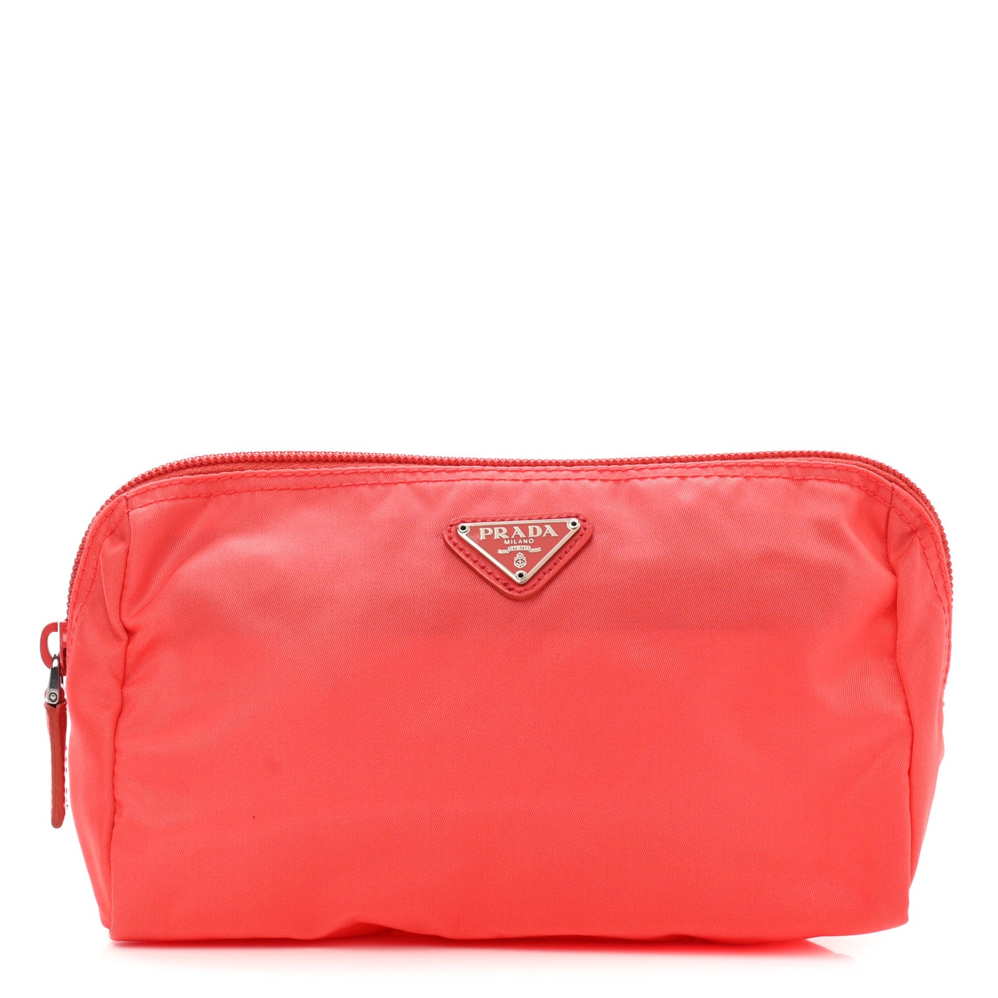 Tessuto Nylon Vela Cosmetic Pouch Arancio