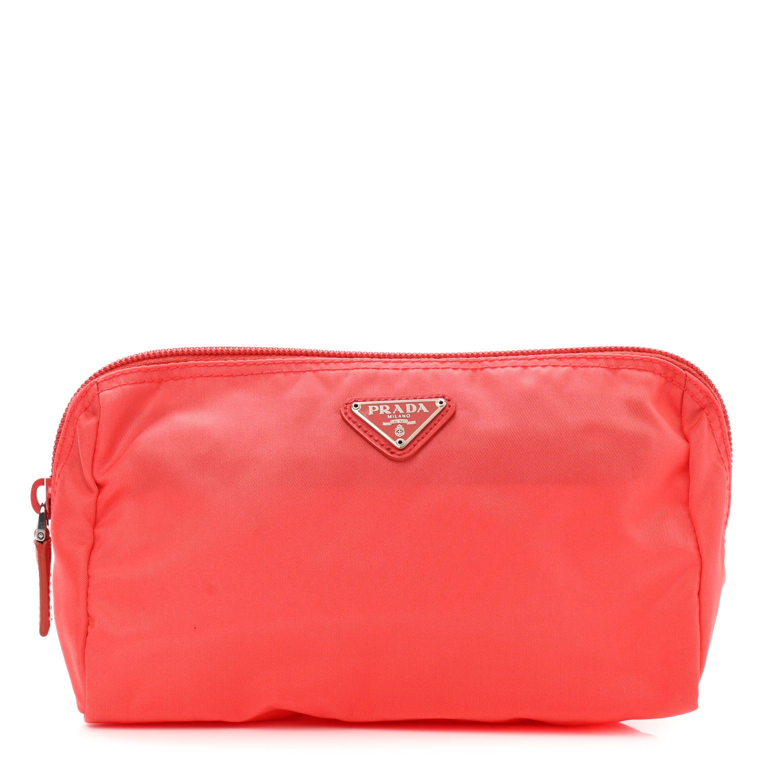 Prada Tessuto Nylon Vela Cosmetic Pouch Arancio 1 of 7