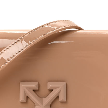 Off-White OFF WHITE Patent Jitney 0.5 Crossbody Bag Nude 7 of 9