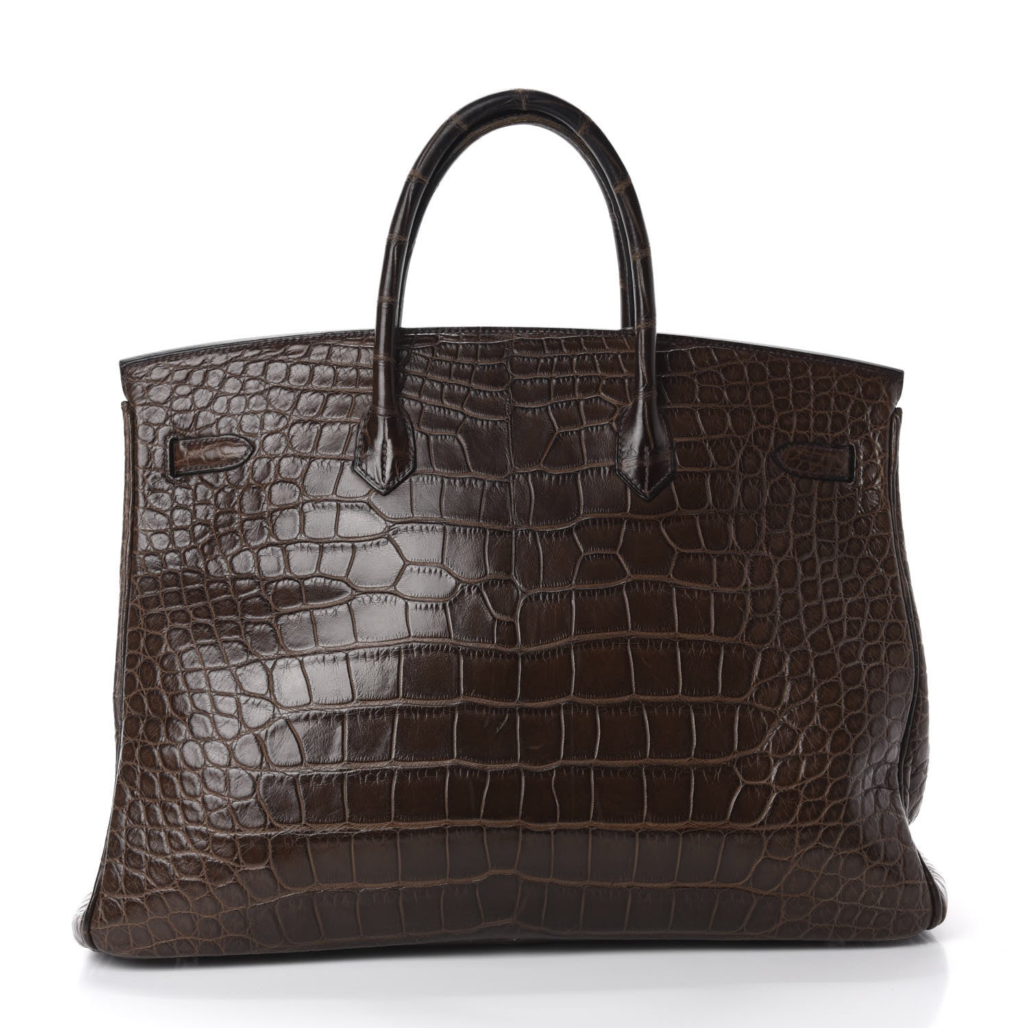 Hermes Matte Alligator Birkin 40 Chocolate 4 of 35