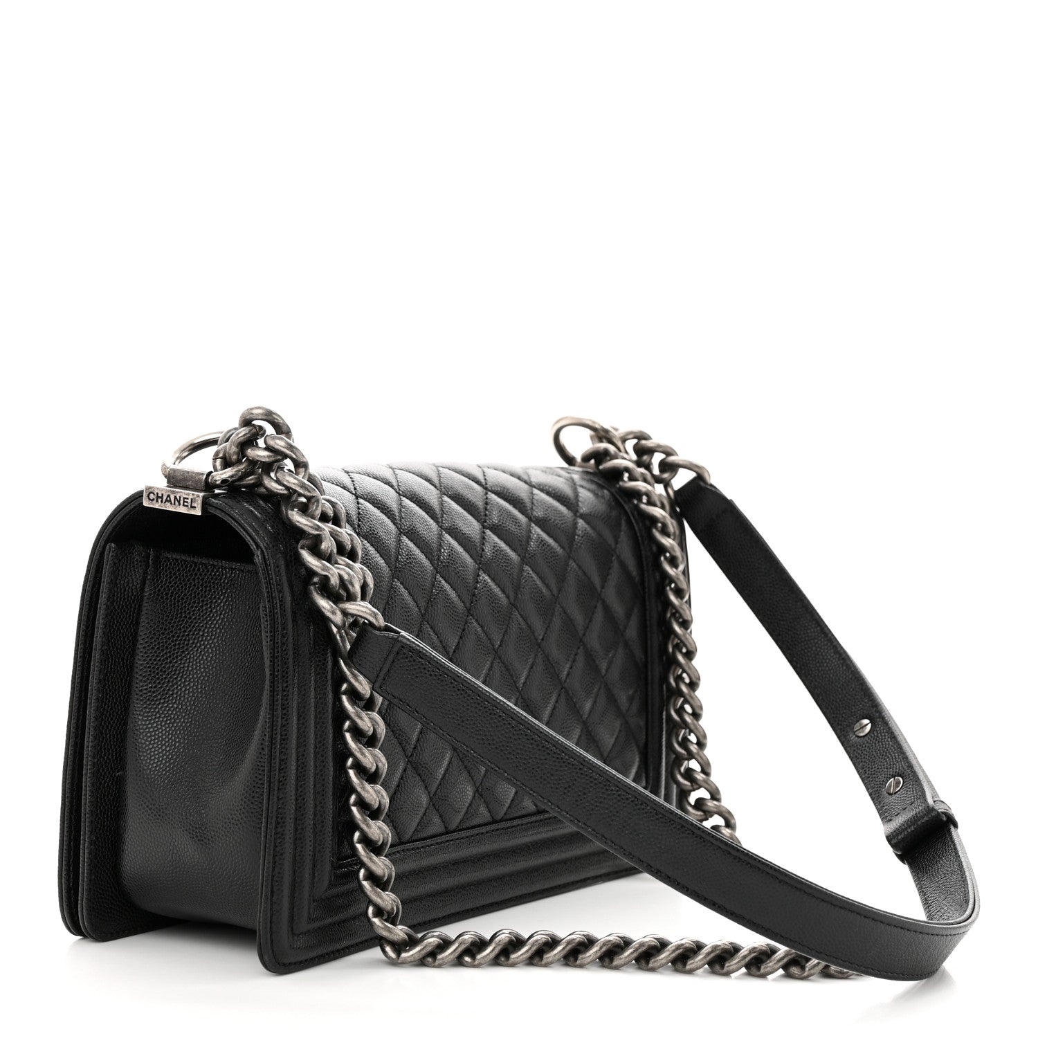 Chanel Caviar Quilted Medium Boy Flap Black 3 of 11