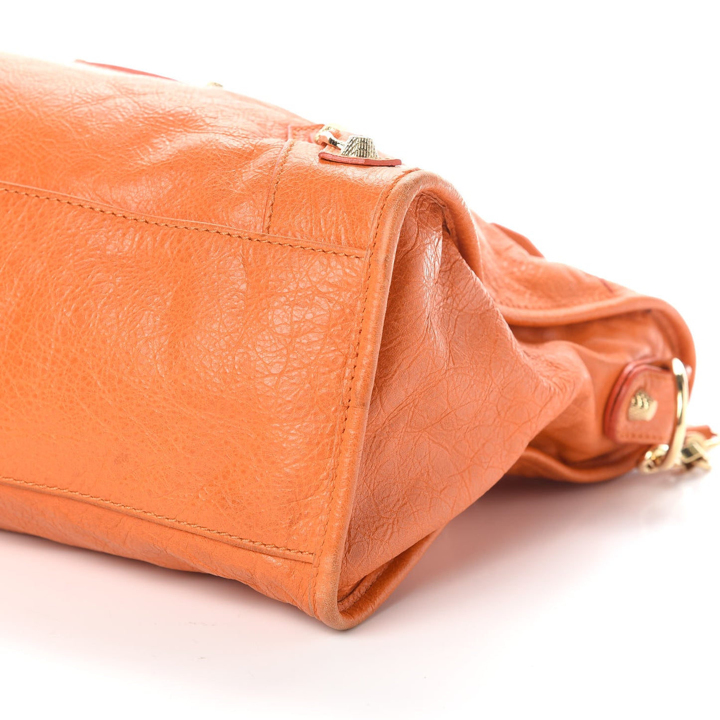 Agneau Giant 12 Gold Hardware City Tangerine
