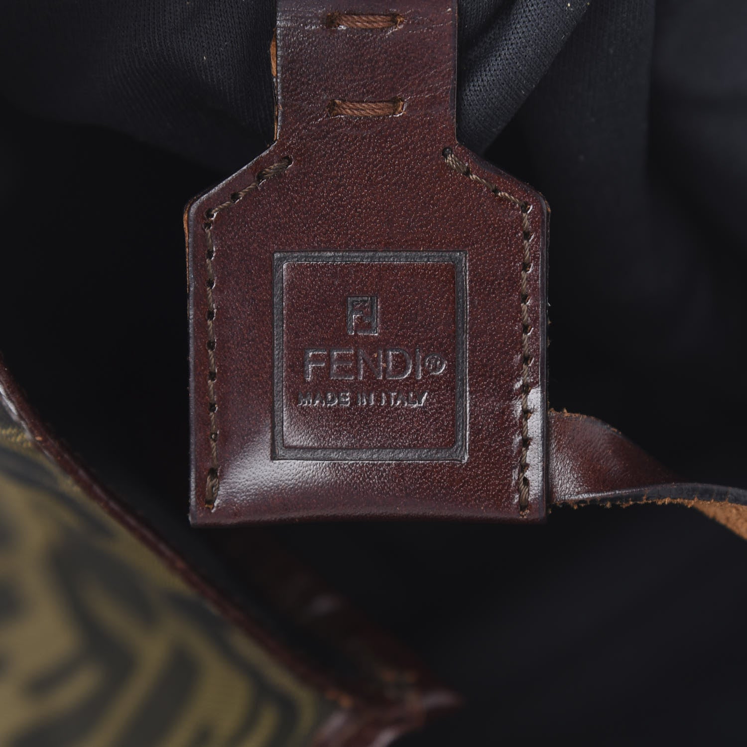 Fendi Zucca Medium Roll Tote Tobacco 6 of 9