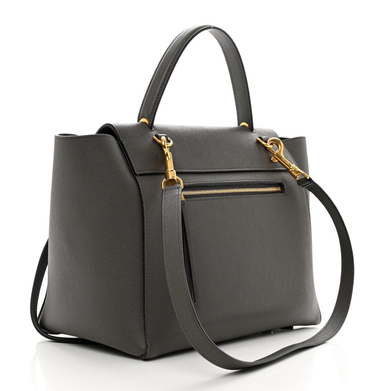 Celine Grained Calfskin Mini Belt Bag Grey 3 of 10