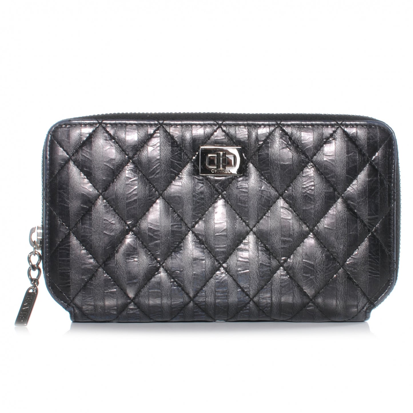 Striped Reissue Wallet Metallic Black (dup see below do not paid or add to acct)