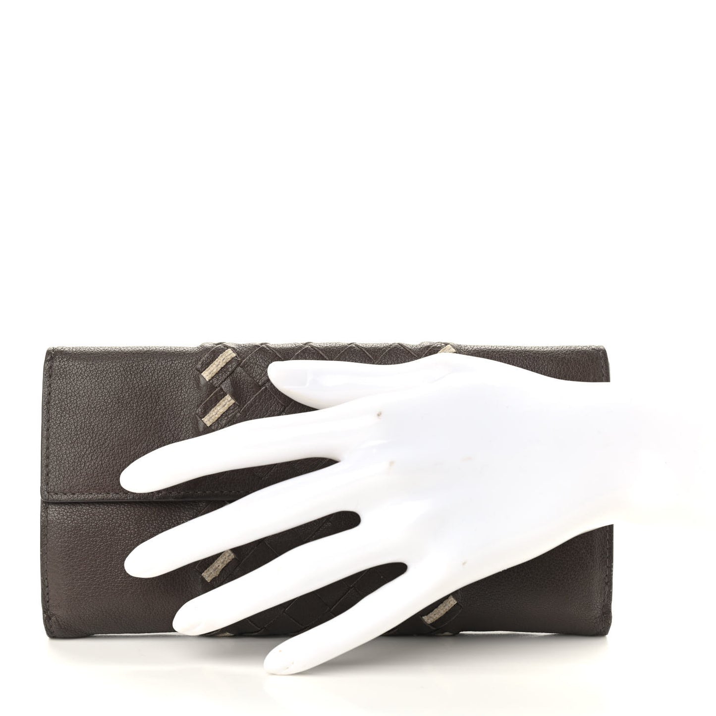 Nappa Intrecciato Continental Wallet Shadow