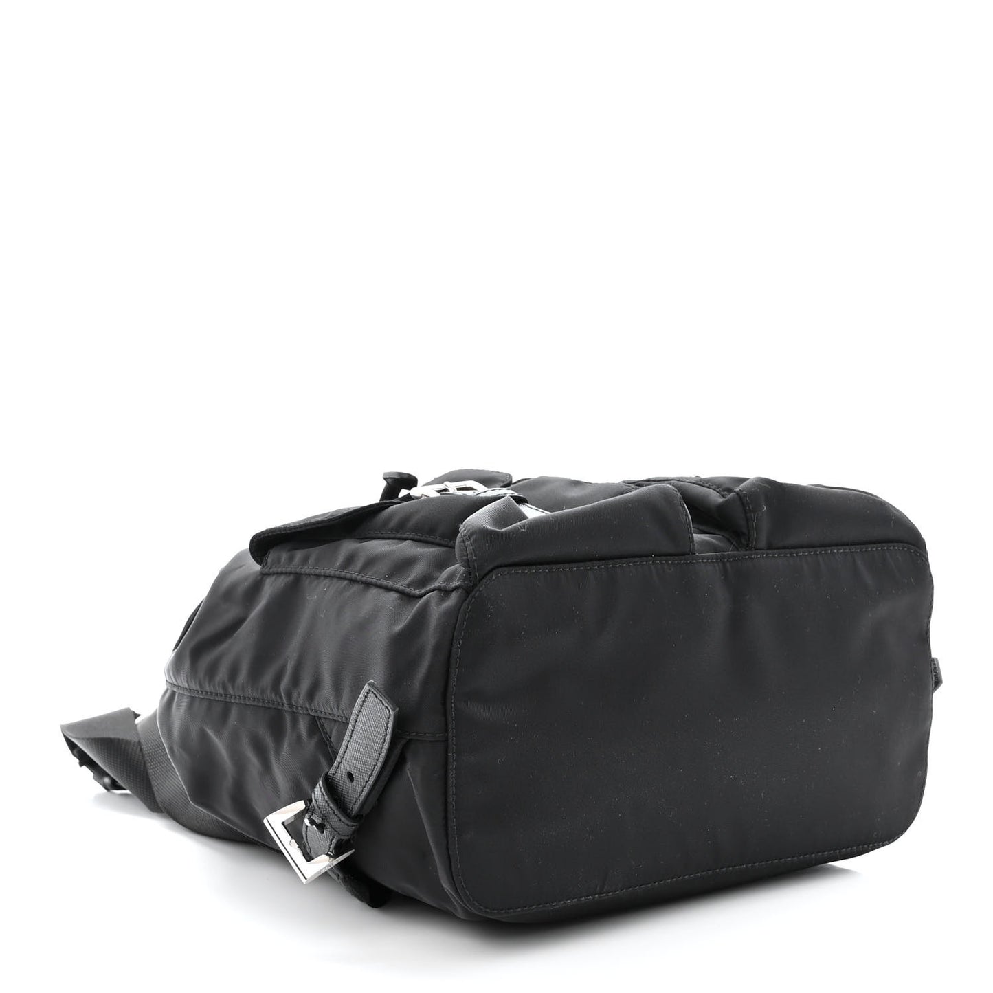 Tessuto Nylon Saffiano Small Backpack Black