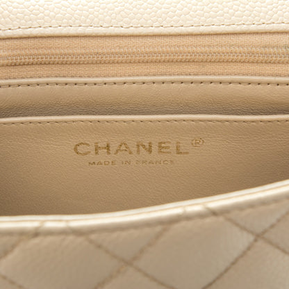 Chanel Caviar Quilted Mini Square Flap Light Beige 6 of 7