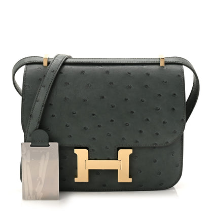 Hermes Ostrich Constance 18 Vert Amande 3 of 12