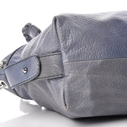 Gucci Calfskin Medium Bamboo Bar Shoulder Bag Blue 8 of 16
