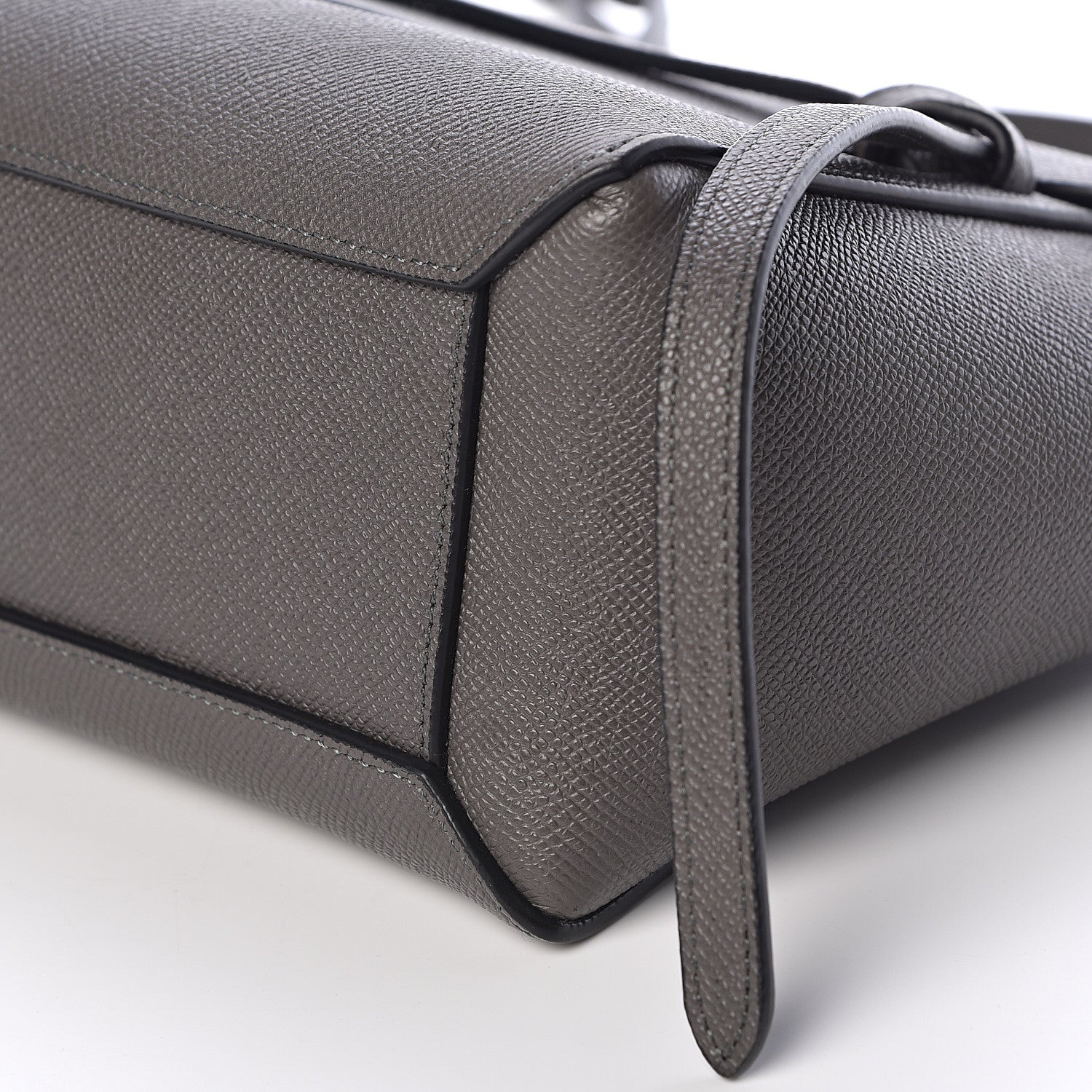Celine Grained Calfskin Nano Belt Bag Grey 9 of 9