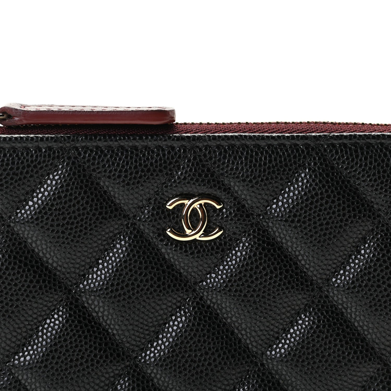 Chanel Caviar Quilted Small Cosmetic Case Black 5 of 10