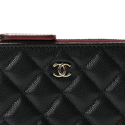 Chanel Caviar Quilted Small Cosmetic Case Black 5 of 10