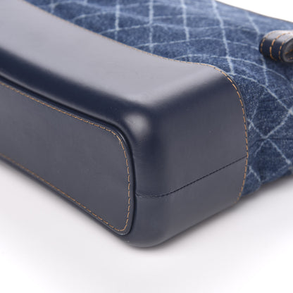 Chanel Denim Calfskin Medium Gabrielle Hobo Blue 10 of 10