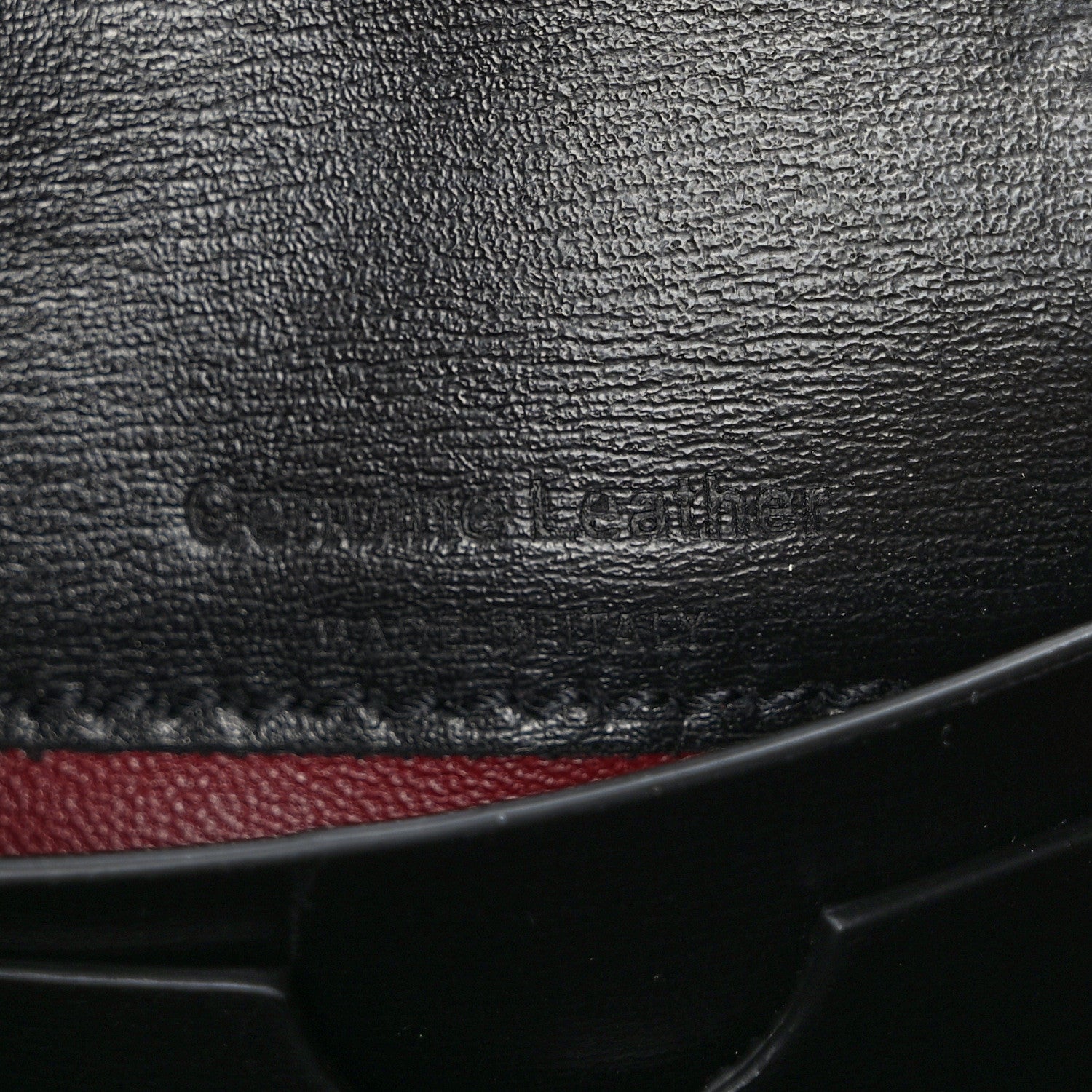 Off-White Calfskin Jitney Logo Flap Wallet On Chain Black 6 of 9