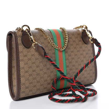Gucci Mini Vintage GG Supreme Monogram Web Small Rajah Slim Flap Shoulder Bag Beige New Acero 3 of 12