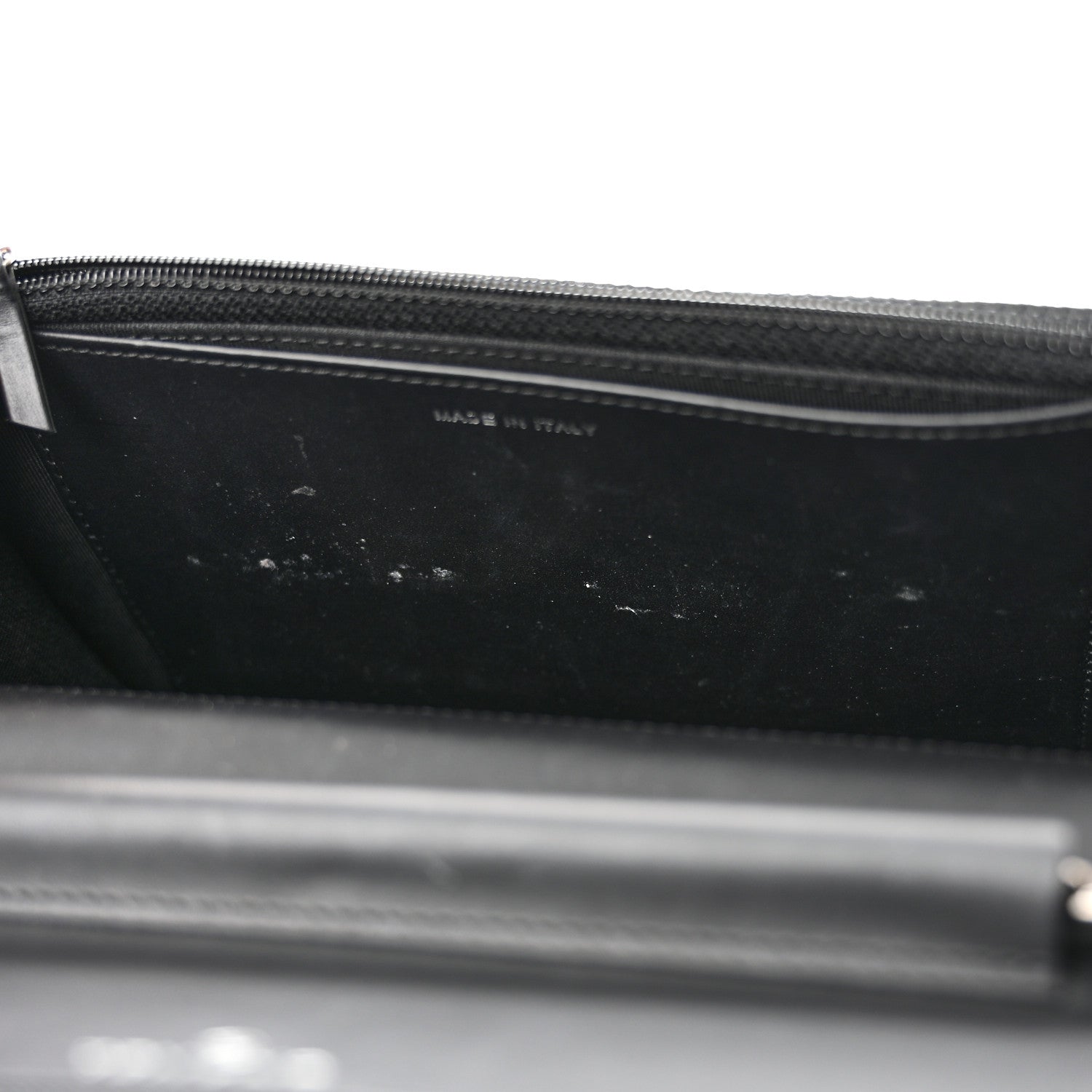 Chanel Patent Quilted Wallet On Chain WOC Black 12 of 13