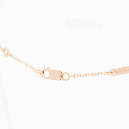 Van Cleef & Arpels 18K Rose Gold Carnelian Sweet Alhambra Pendant Necklace 5 of 7