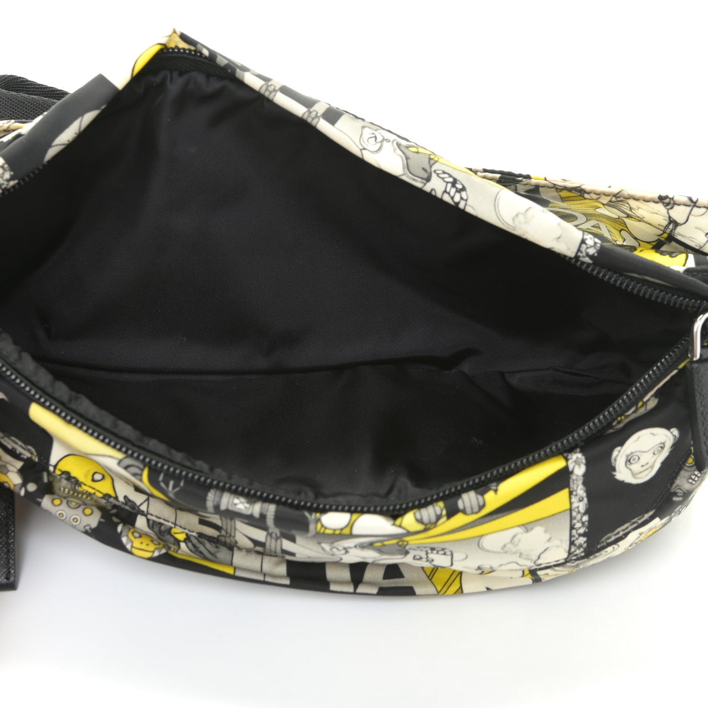 X JAMES JEAN Tessuto Nylon Robot Monkey Belt Bag Black
