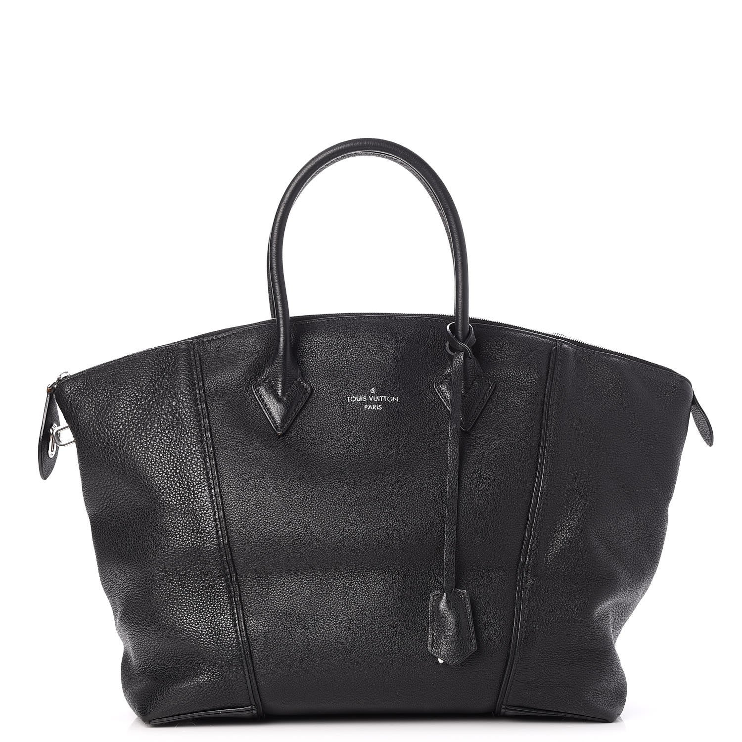 Louis Vuitton Veau Cachemire Soft Lockit MM Black 1 of 16