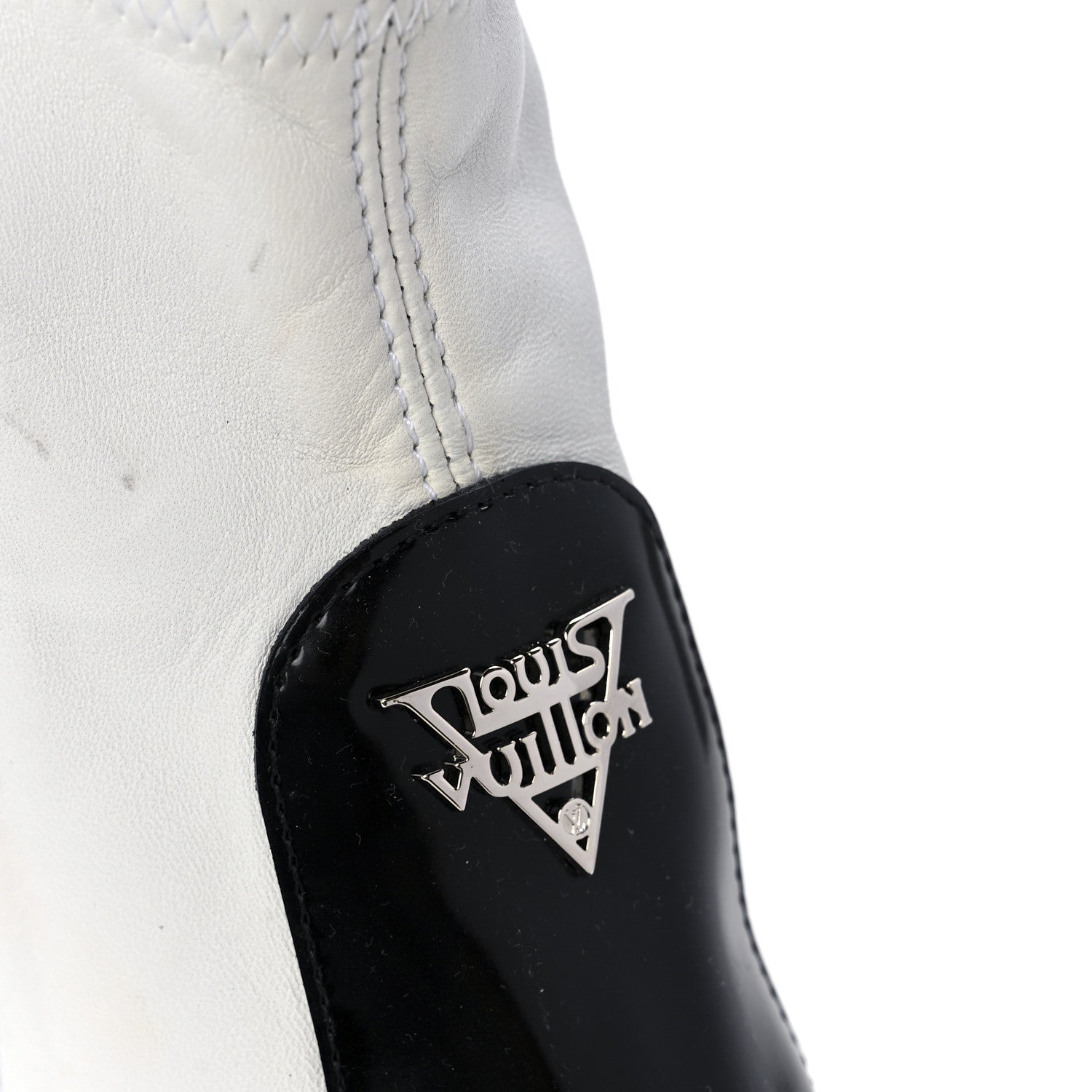 Louis Vuitton Glazed Calfskin Lambskin LV Archlight Sneaker Boots 40 Black White 7 of 9