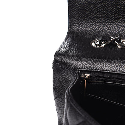 Chanel Caviar Quilted Jumbo Single Flap Black 11 of 12