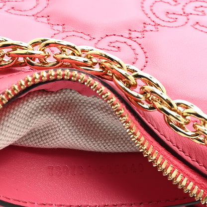 Gucci Calfskin GG Matelasse Mini Hobo Shoulder Bag Pink 7 of 10