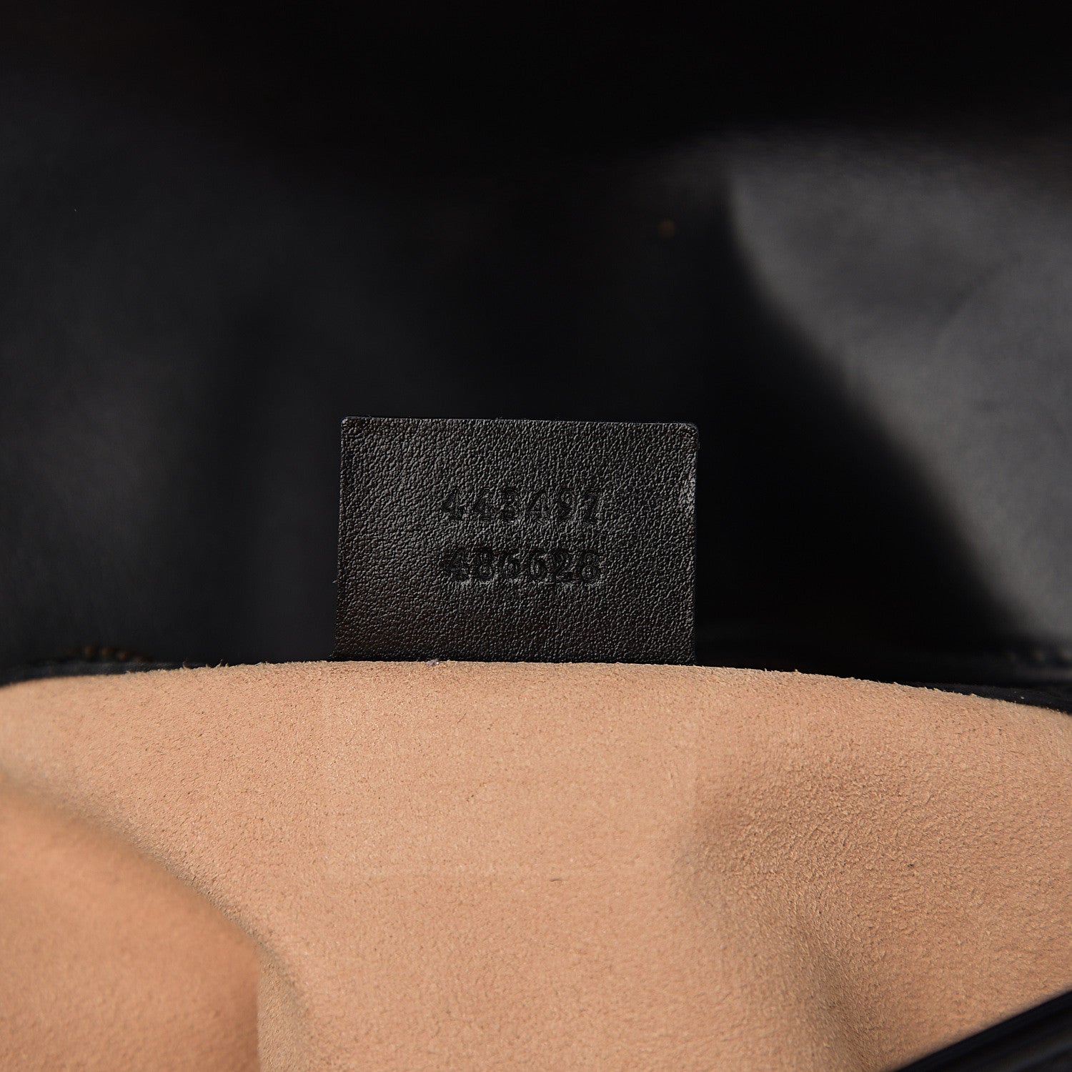Gucci Calfskin Matelasse Small GG Marmont Shoulder Bag Black 6 of 9