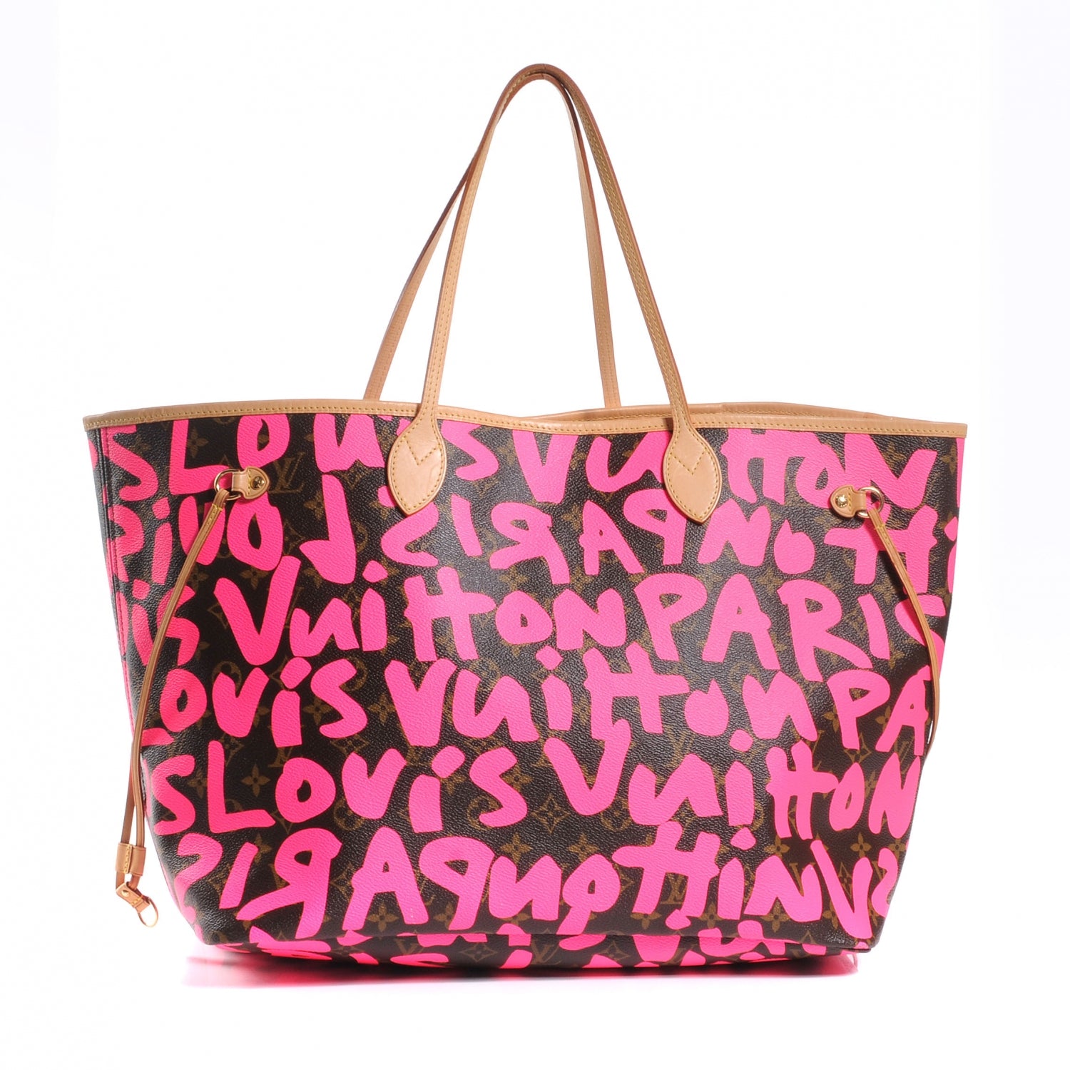 Louis Vuitton Monogram Graffiti Neverfull GM Fuchsia 3 of 8