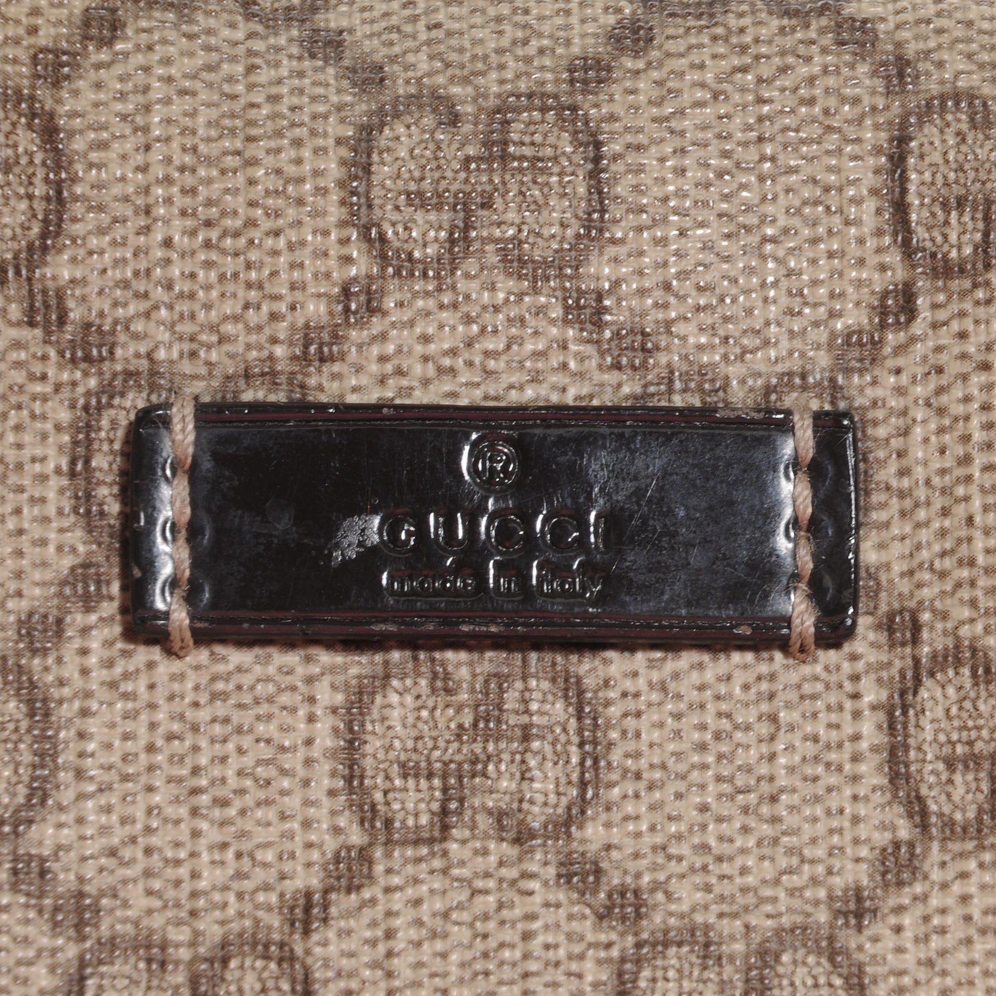 Gucci Monogram Guccissima Hearts Studded Medium Joy Boston Dark Brown 8 of 8