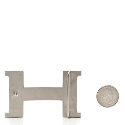 Hermes Brushed Palladium 42mm H Belt Buckle 2 of 3