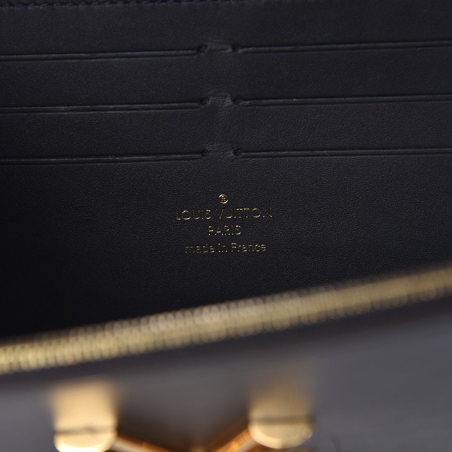 Veau Satin Monogram Twist Chain Wallet