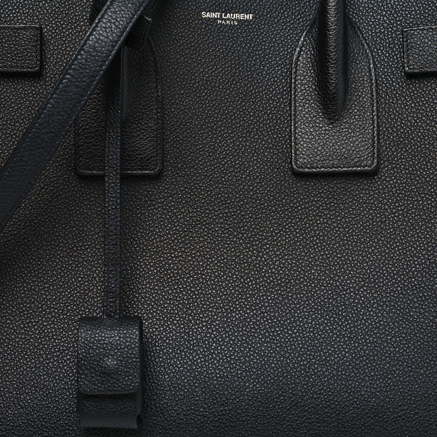 Saint Laurent Grained Calfskin Small Sac De Jour Black 8 of 12