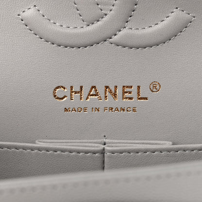 Chanel Caviar Quilted Small Double Flap Grey 6 of 9