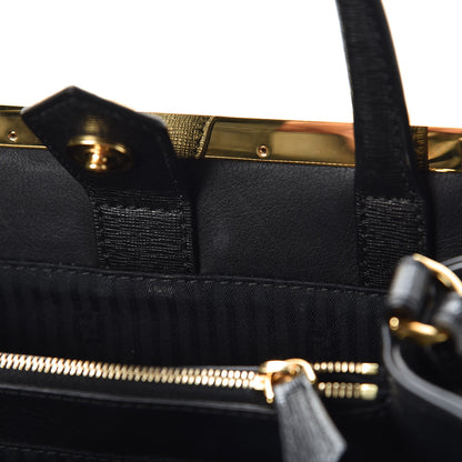 Fendi Vitello Elite Petite 2Jours Tote Black 10 of 10