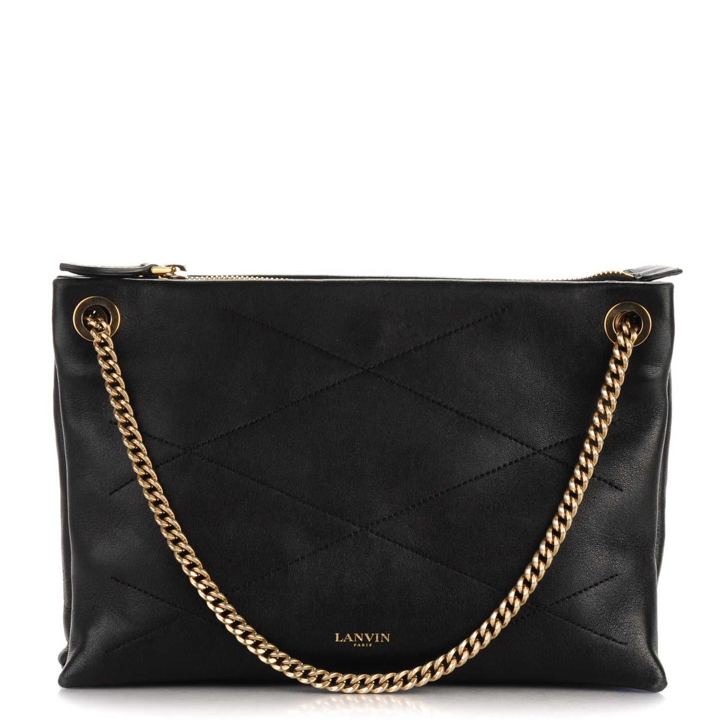 Lambskin Quilted Small Sugar Shoulder Bag Black