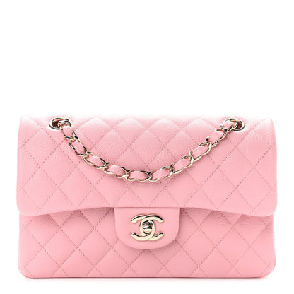 Chanel Caviar Quilted Small Double Flap Pink 1 of 11