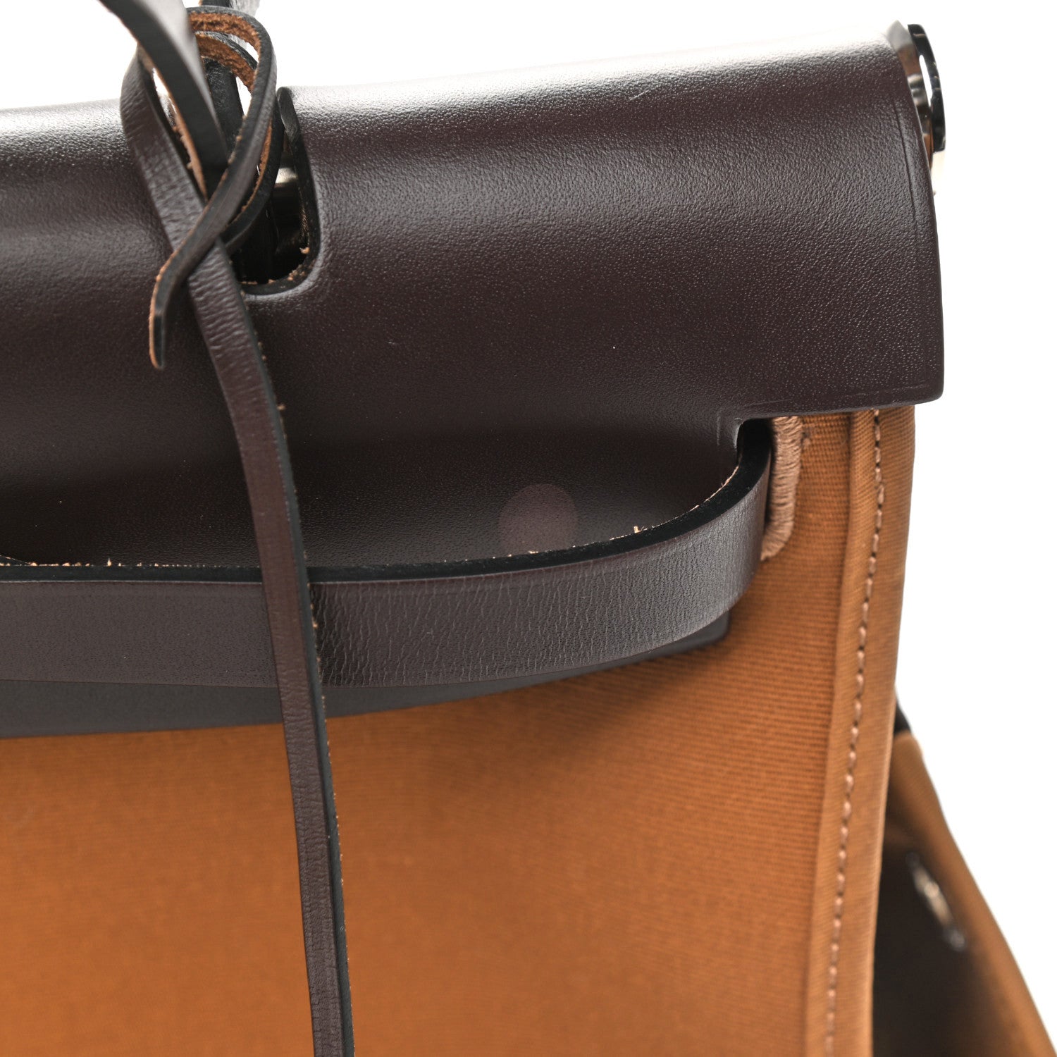 Hermes Vache Hunter Toile Herbag Zip 31 PM Alezan Ebene 11 of 13
