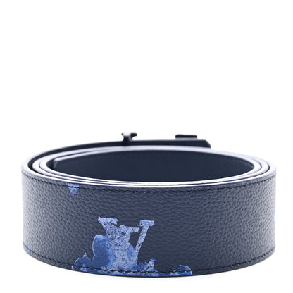 Louis Vuitton Monogram Watercolor 40mm Reversible LV Initiales Belt 100 40 Blue 2 of 6
