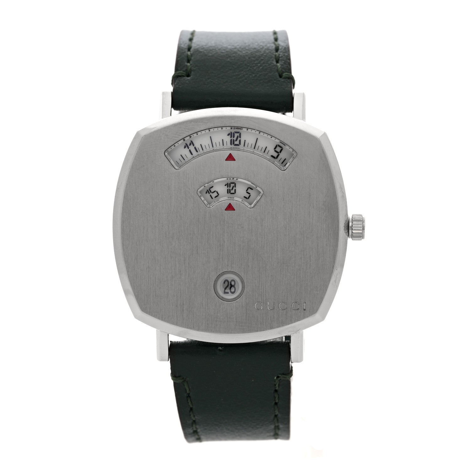 Gucci Stainless Steel Calfskin 35mm Grip Quartz Watch Black 1 of 5