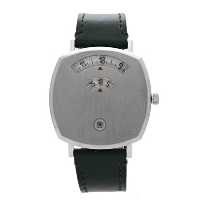 Gucci Stainless Steel Calfskin 35mm Grip Quartz Watch Black 1 of 5