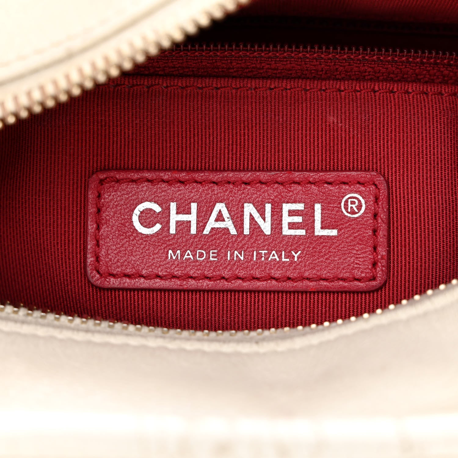 Chanel Aged Calfskin Quilted Small Gabrielle Hobo White 6 of 23