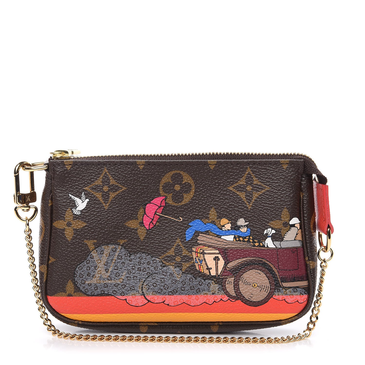 Louis Vuitton Monogram 2015 Christmas Animation Mini Pochette Accessories 1 of 6