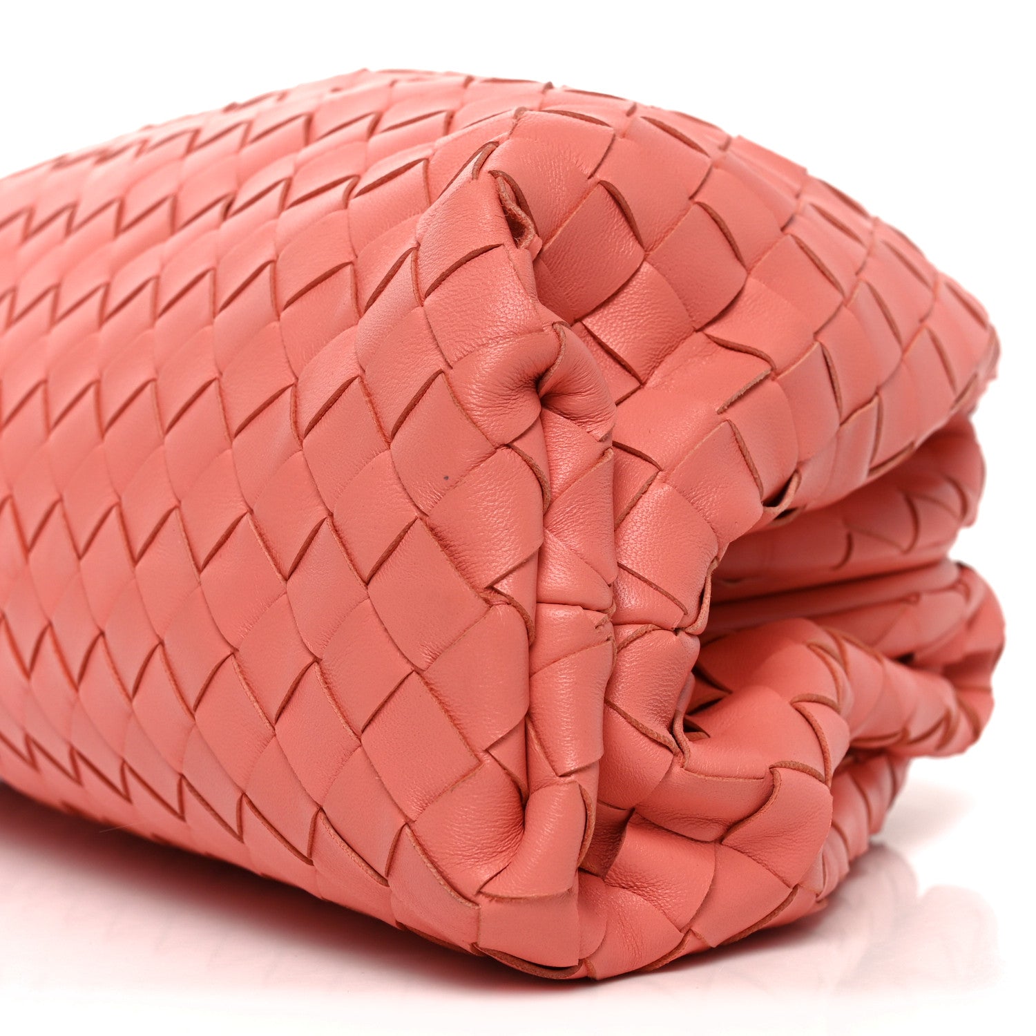 Bottega Veneta Nappa Maxi Intrecciato The Pouch Oversized Clutch Peach 20 of 20