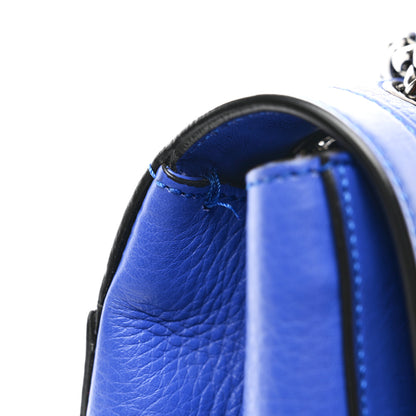 Christian Louboutin Calfskin Small Sweet Charity Shoulder Bag Blue 11 of 11