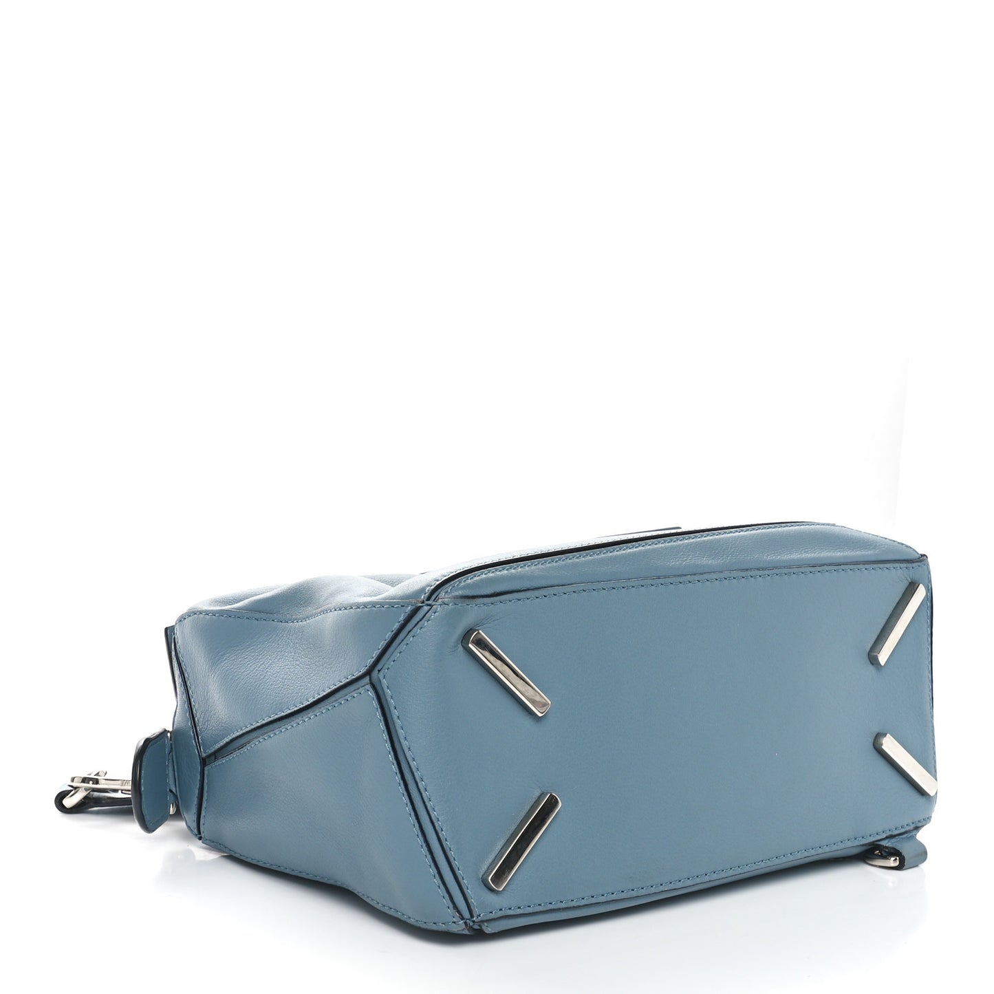 Calfskin Small Puzzle Bag Stone Blue