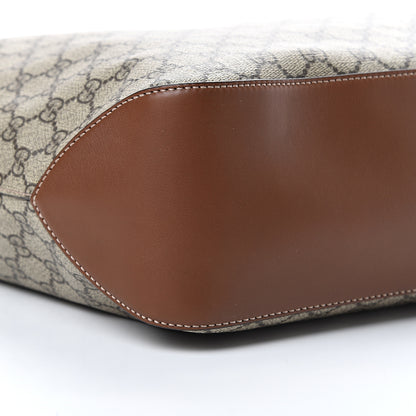 Gucci GG Supreme Monogram Large Linea A Hobo Light Brown 8 of 11